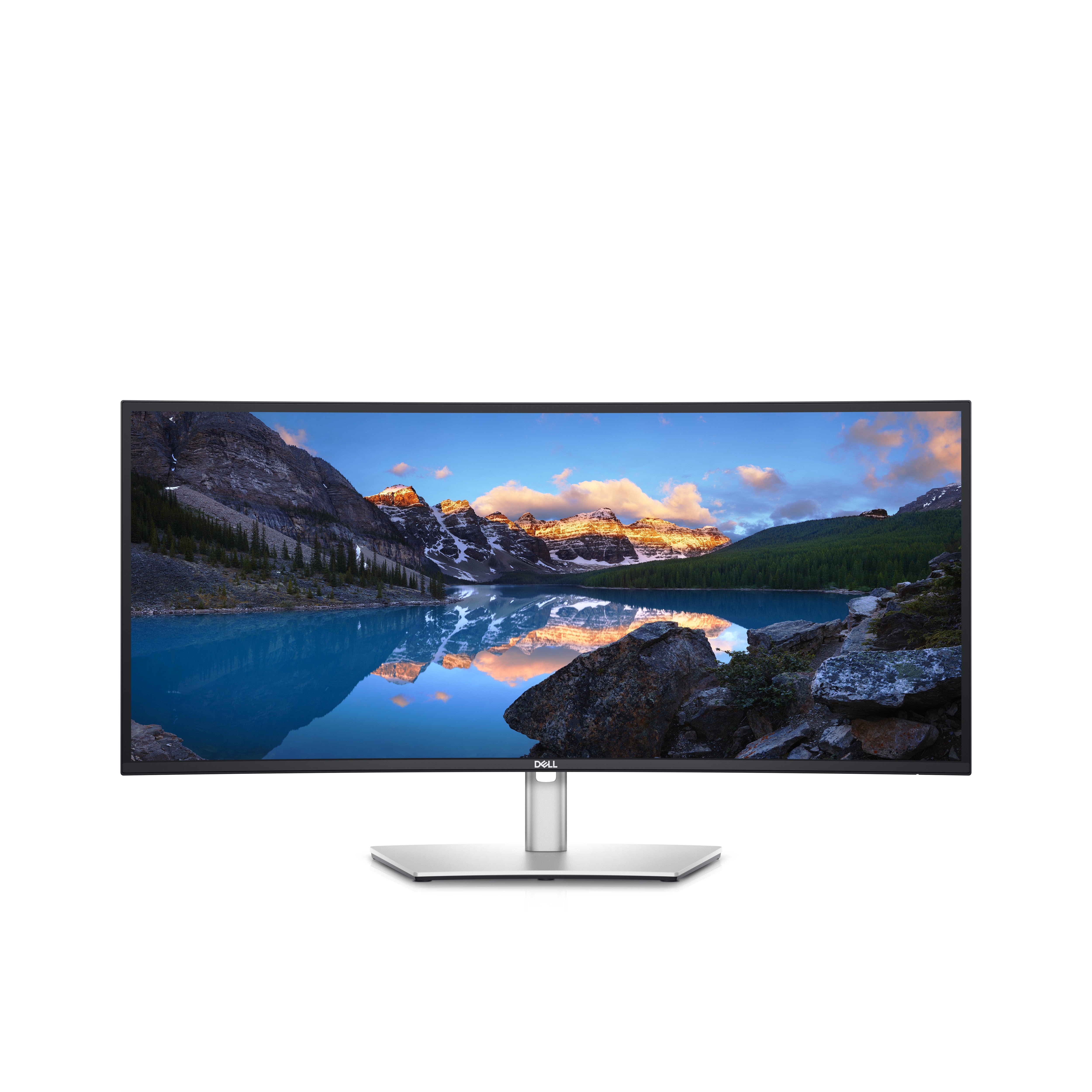 DELL UltraSharp U3423WE – Monitor, 34,1", IPS, 60 Hz, 300 cd/m², KVM, USB-C, VESA 100 × 100, Silber