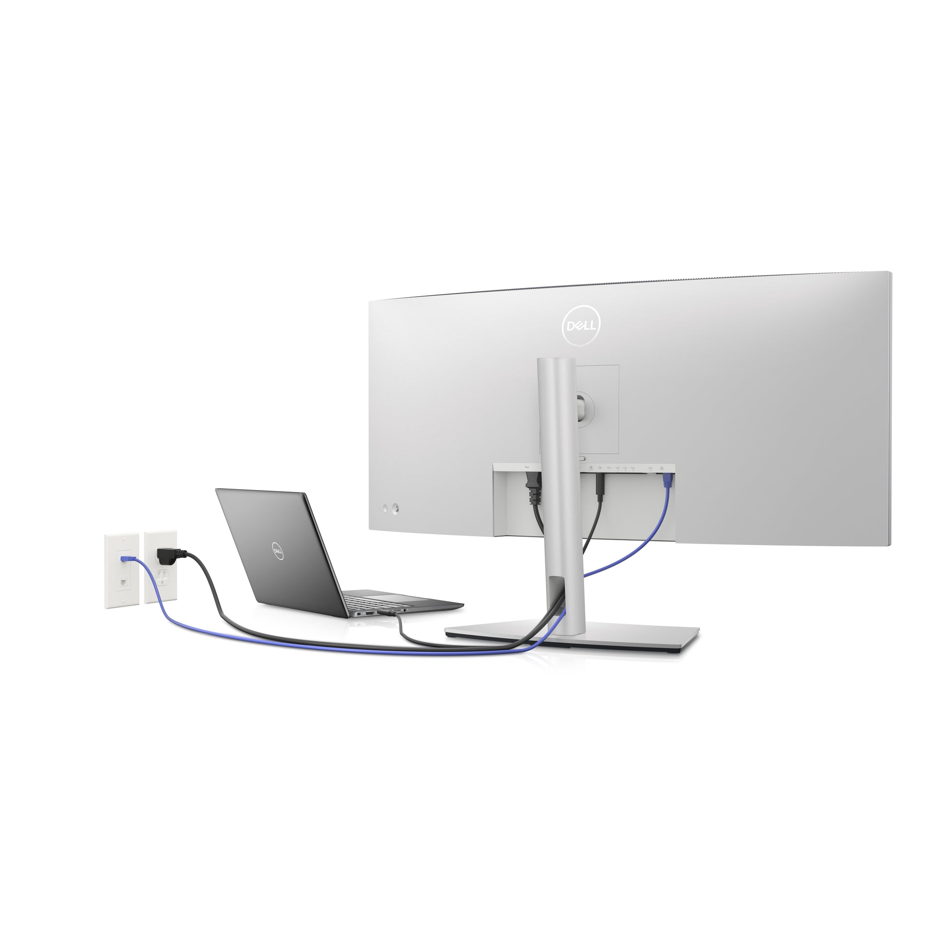 DELL U3423WE – Monitor, 34,1", IPS, 60 Hz, 300 cd/m², USB-C, KVM, Curved, VESA 100 × 100, Silber