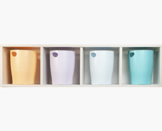 Exacompta Papierkorb ECOBIN Aquarel – 15 l – Kunststoff (PP), rund – hellgrün