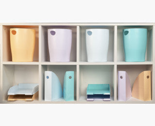 Exacompta Papierkorb ECOBIN Aquarel – 15 l – Kunststoff (PP), rund – hellgrün