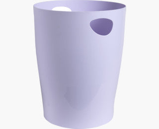 Exacompta Ecobin Papierkorb – 15 l – Kunststoff (PP), rund – Malve