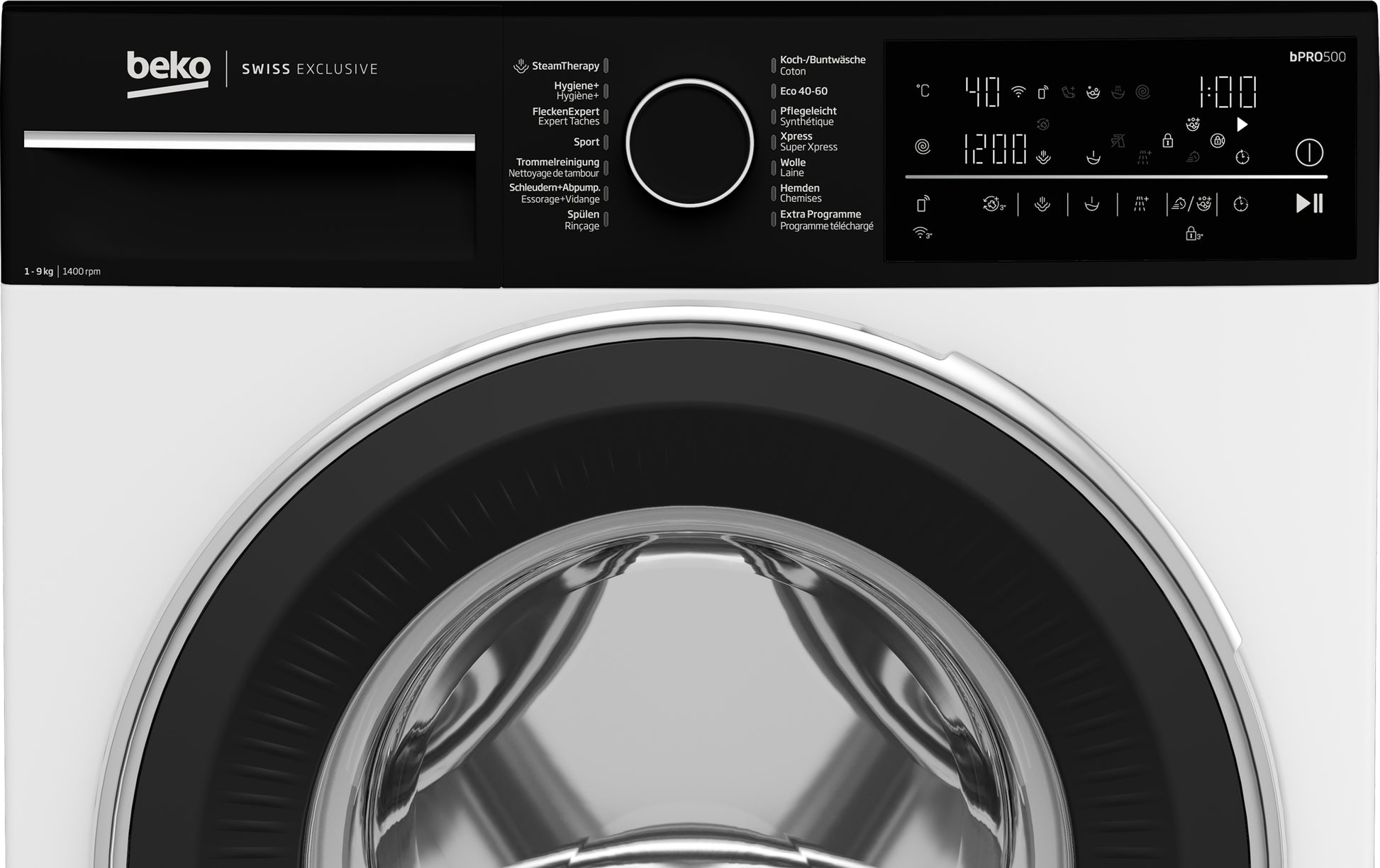 Beko Waschmaschine WM340 – 9 kg, 1400 U/min, Energieklasse A – weiss