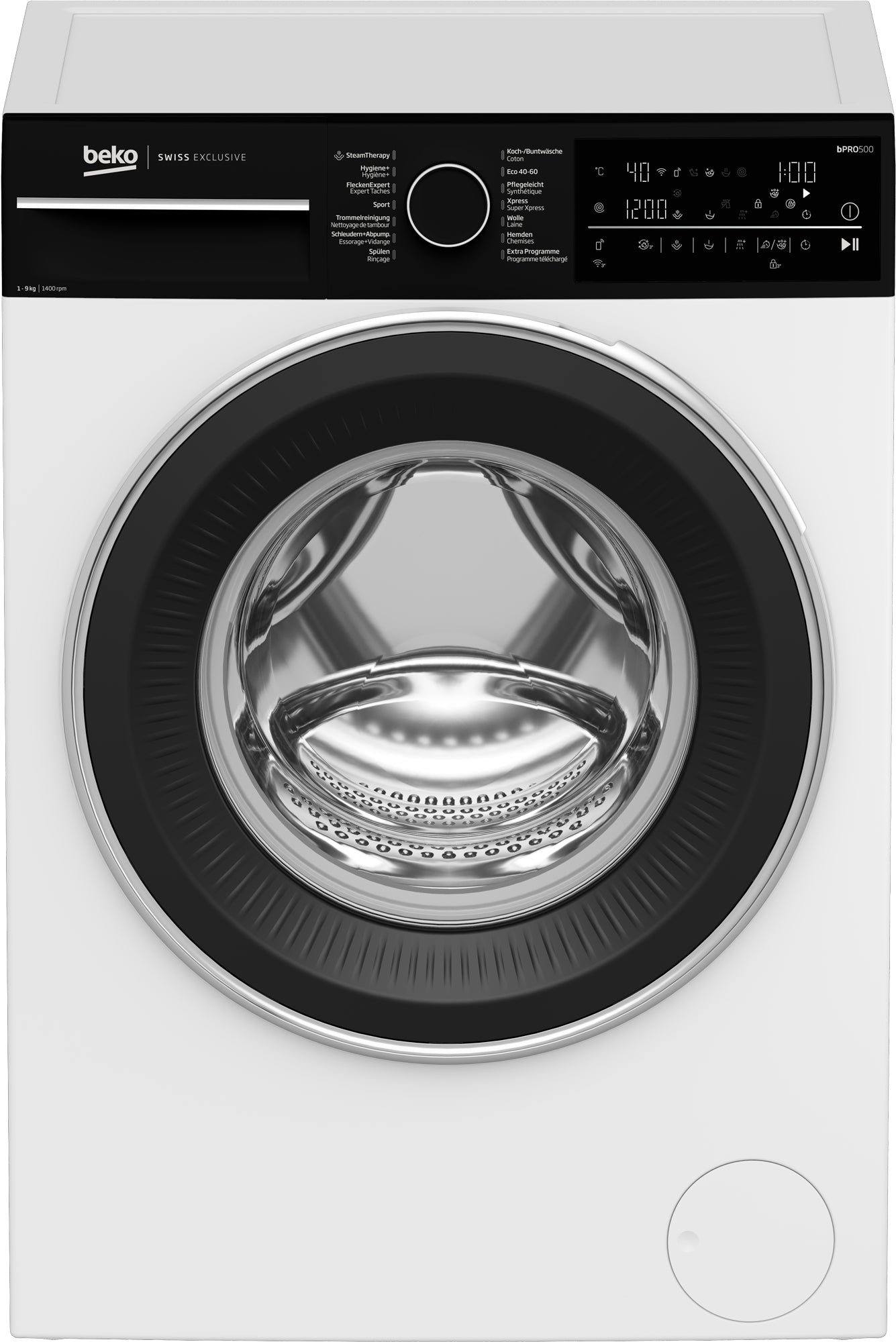 Beko Waschmaschine WM340 – 9 kg, 1400 U/min, Energieklasse A – weiss