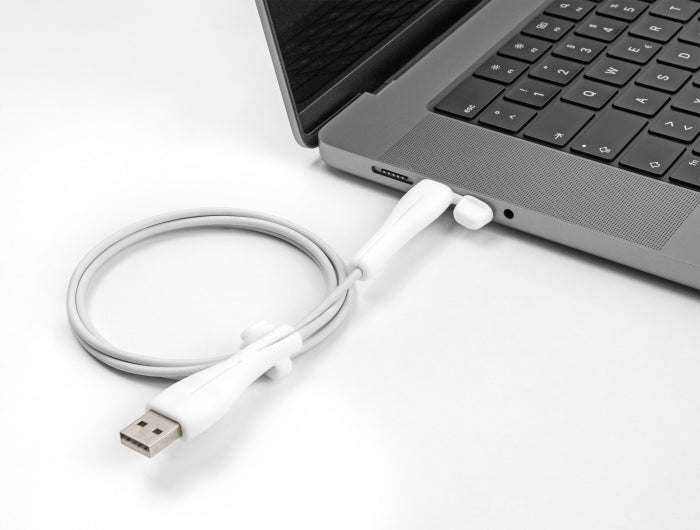DeLOCK Staubschutz USB-A/USB-C (Stecker) – Silikon – Weiss – 2er-Set
