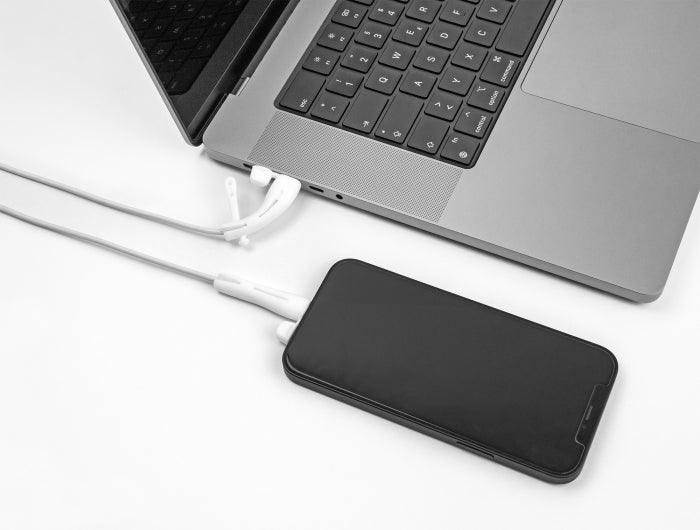 DeLOCK Staubschutz USB-C auf Lightning – Silikon – Weiss – für USB-C und Lightning – 2er-Set