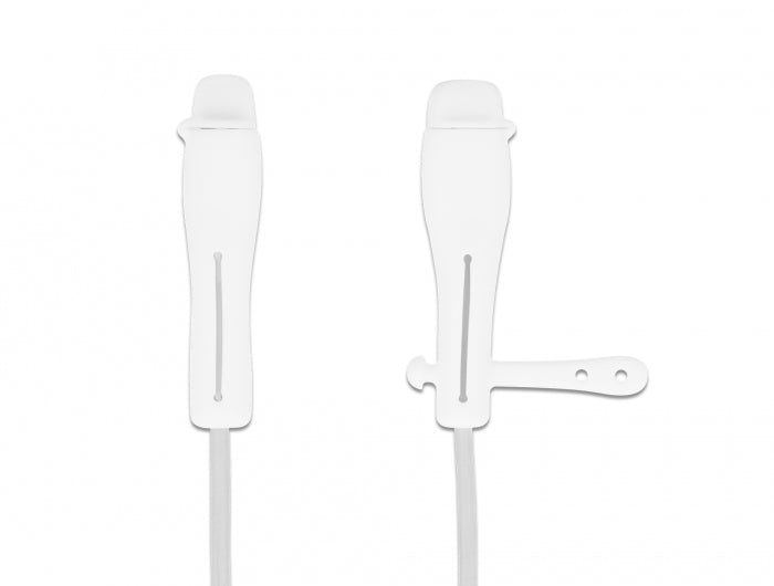 DeLOCK Staubschutz USB-C auf Lightning – Silikon – Weiss – für USB-C und Lightning – 2er-Set