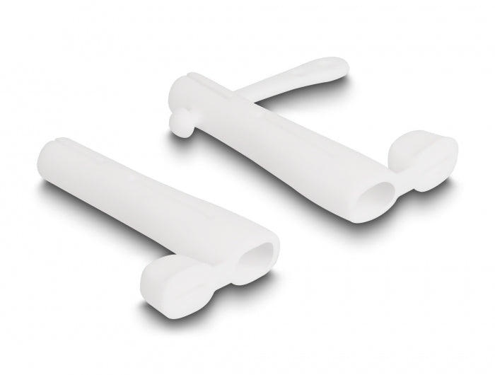 DeLOCK Staubschutz USB-C auf Lightning – Silikon – Weiss – für USB-C und Lightning – 2er-Set