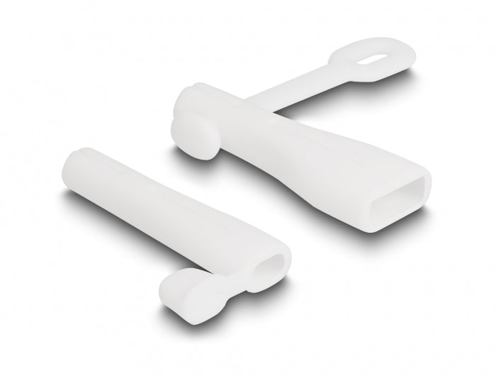 DeLOCK USB-Adapter USB-A auf Lightning – Silikon – Weiss – 2er-Set