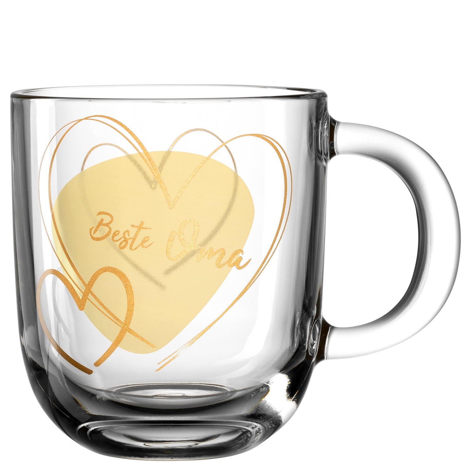 LEONARDO Tasse Emozione – 400 ml, Ø 8,7 cm, H 15,0 cm, Kalk-Natron-Glas, Transparent, mikrowellengeeignet
