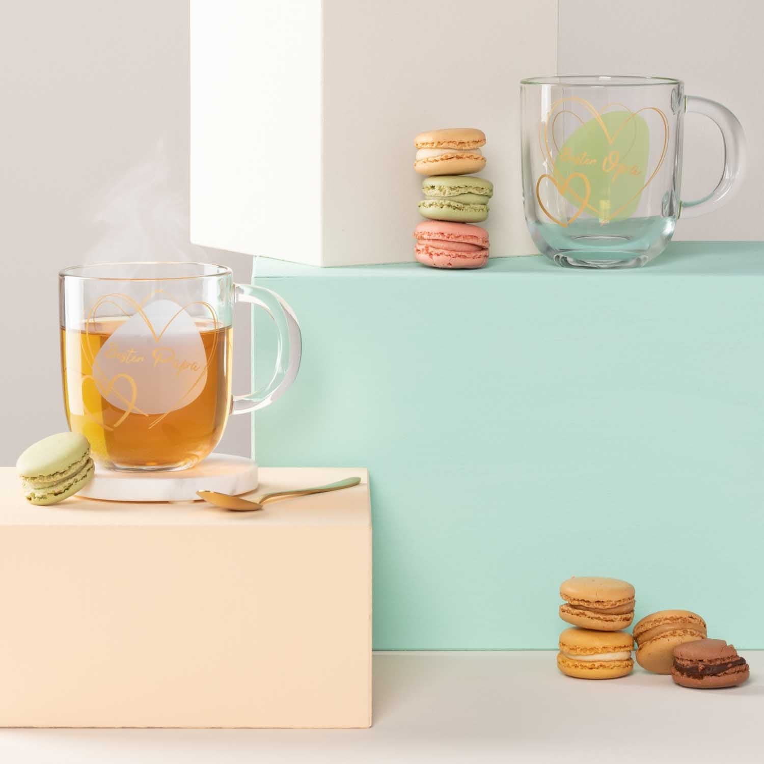 LEONARDO Kaffeetasse – 400 ml, Ø 8,7 cm, H 15,0 cm, Glas, Transparent, mikrowellengeeignet
