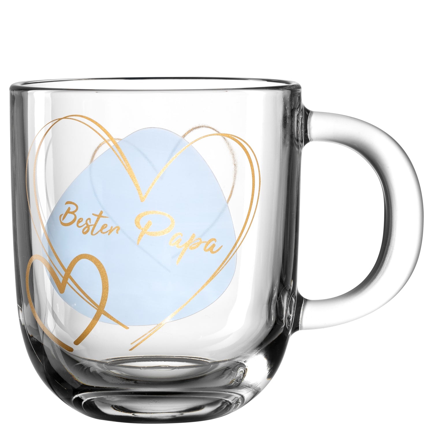 LEONARDO Kaffeetasse – 400 ml, Ø 8,7 cm, H 15,0 cm, Glas, Transparent, mikrowellengeeignet