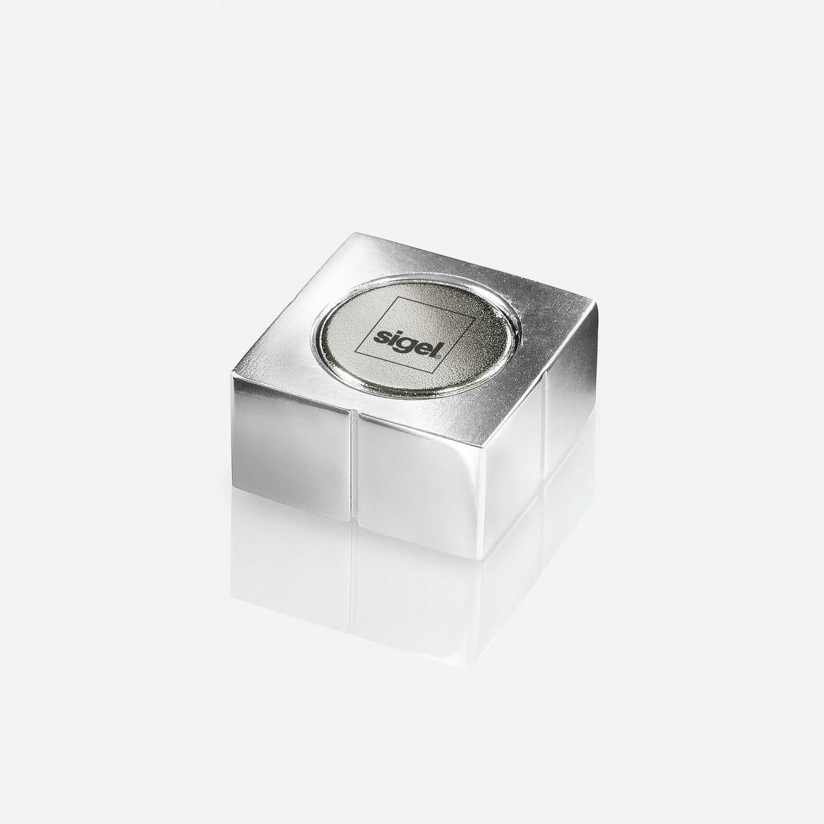 Sigel Magnetwürfel – silber, 20 × 10 × 20 mm, 4 Stück
