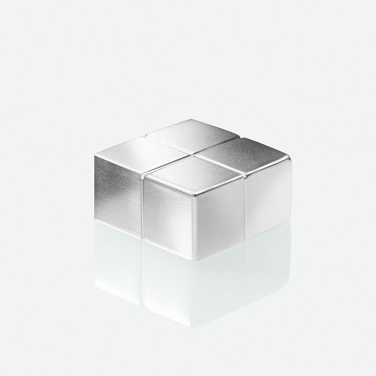 Sigel Magnetwürfel – silber, 20 × 10 × 20 mm, 4 Stück