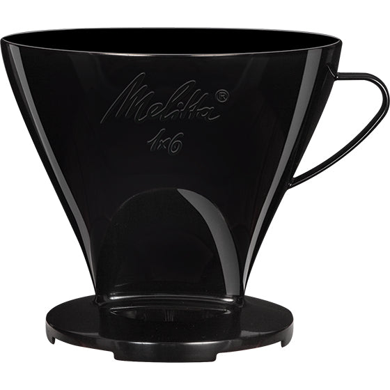 Melitta Kaffeefilter 1x6, Kunststoff, schwarz, spülmaschinengeeignet, für 2 Tassen