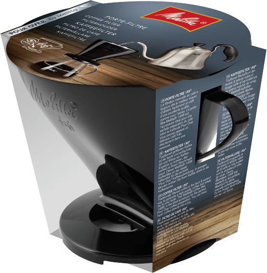 Melitta Kaffeefilter 1x6, Kunststoff, schwarz, spülmaschinengeeignet, für 2 Tassen