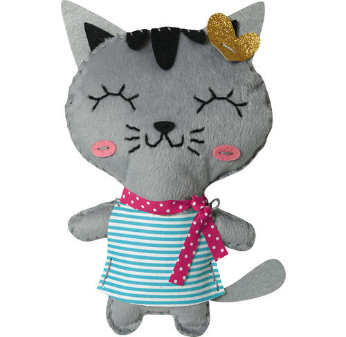 Avenue Mandarine Bastelset Nähen Katze Tina – 6–10 Jahre – 140 × 300 × 50 mm