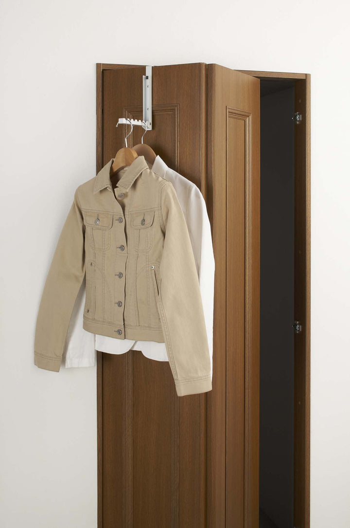 Yamazaki Smart Wandgarderobe – Stahl – Weiss – 205 × 200 × 20 mm