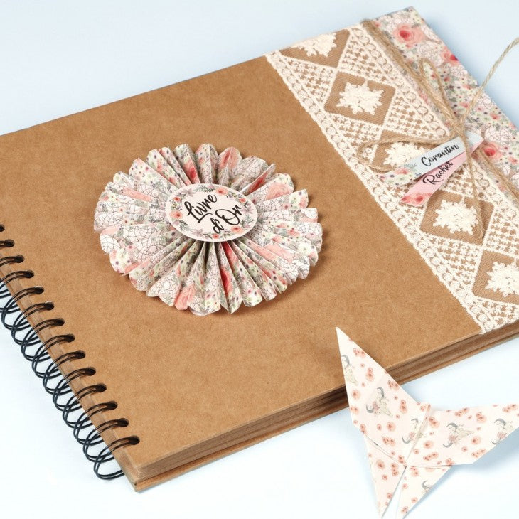 Clairefontaine Fotobuch, Spiralbindung, 80 Seiten, Braun, 20 × 27 cm, Papier
