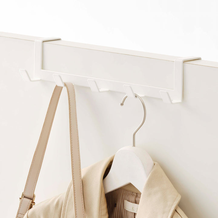 Yamazaki Wandgarderobe 5 Haken – Stahl – Weiss – 300 × 60 × 70 mm