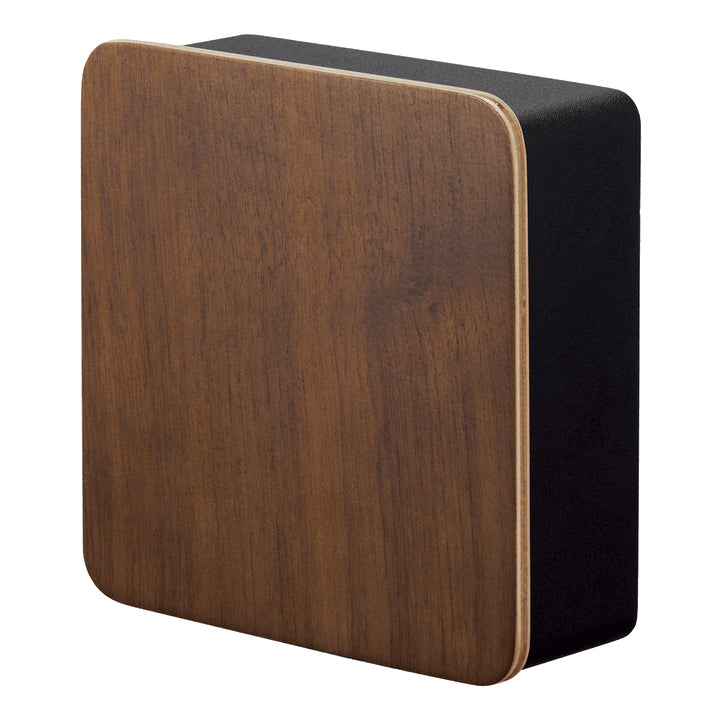 Yamazaki Schlüsselkasten Rin, 5 Haken, magnetisch, Sperrholz/Stahl, schwarz/Holz – Wandmontage