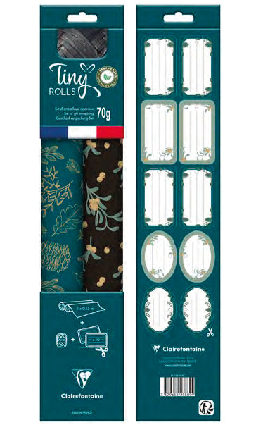 Clairefontaine Geschenkpapier – Weihnachten – recyclingfähig, gestrichenes Papier – 350 × 5000 mm