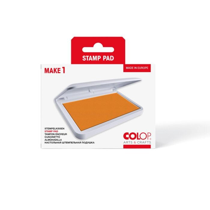 Colop MAKE 1 – Stempelkissen getränkt 90 × 50 mm – Orange