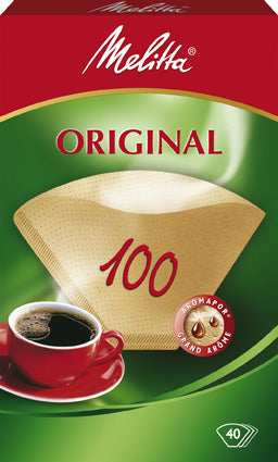 Melitta Kaffeefilter Original Grösse 100 – Braun, 40 Stk.