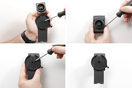 Brodit Magnetisches Wireless Ladegerät – Auto-Halterung – Schraubbefestigung – für iPhone (MagSafe) – Schwarz