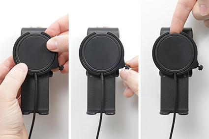 Brodit Magnetisches Wireless Ladegerät – Auto-Halterung – Schraubbefestigung – für iPhone (MagSafe) – Schwarz
