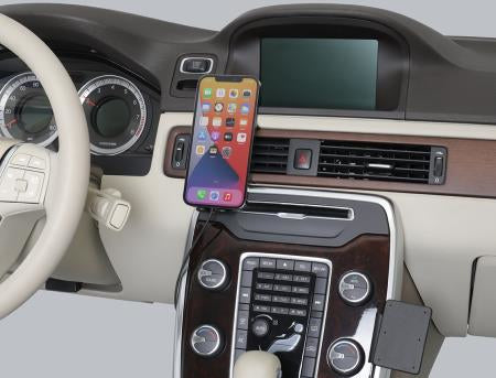Brodit Magnetisches Wireless Ladegerät – Auto-Halterung – Schraubbefestigung – für iPhone (MagSafe) – Schwarz
