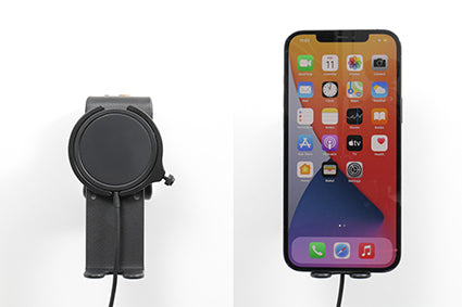 Brodit Magnetisches Wireless Ladegerät – Auto-Halterung – Schraubbefestigung – für iPhone (MagSafe) – Schwarz