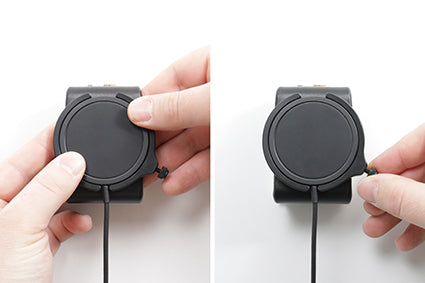 Brodit Auto-Halterung, Schraubbefestigung, kabelloses Laden – für iPhone 12–14 (MagSafe) – Schwarz