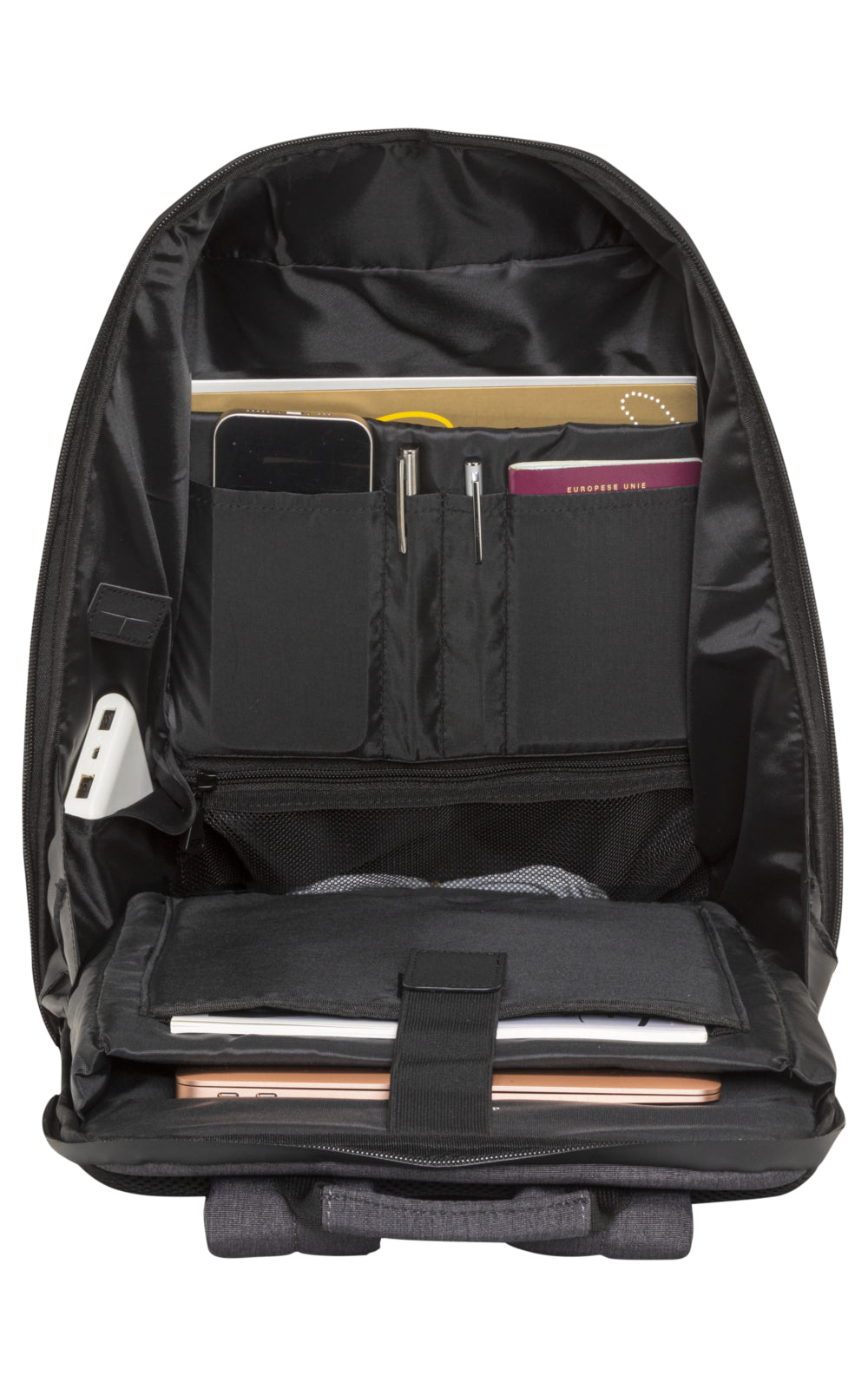 dbramante1928 Notebook-Rucksack 16" – wasserfest, mit Tabletfach – Schwarz