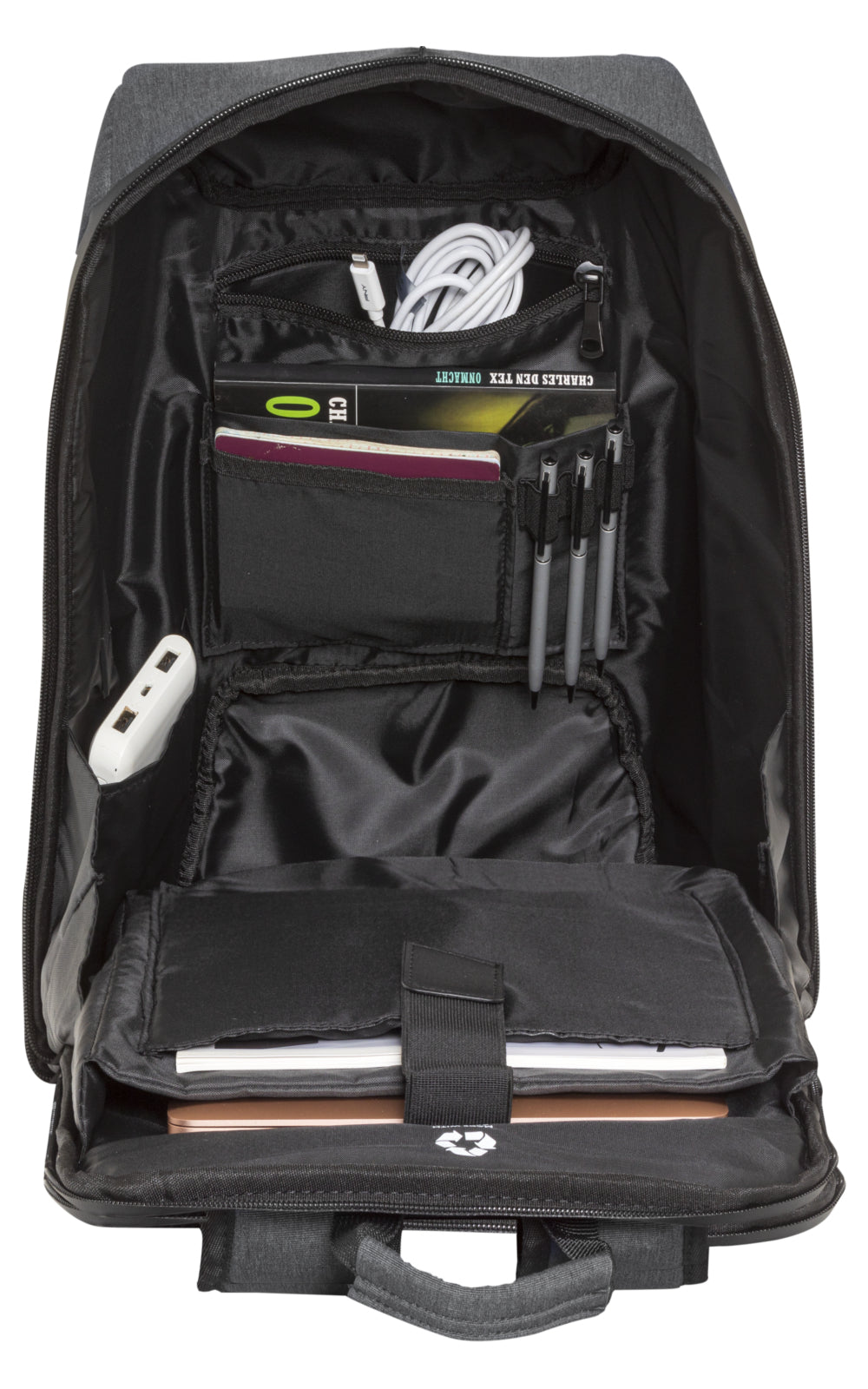dbramante1928 Notebook-Rucksack Christiansborg – für 16″, wasserfest – Anthrazit, 300 × 420 × 190 mm