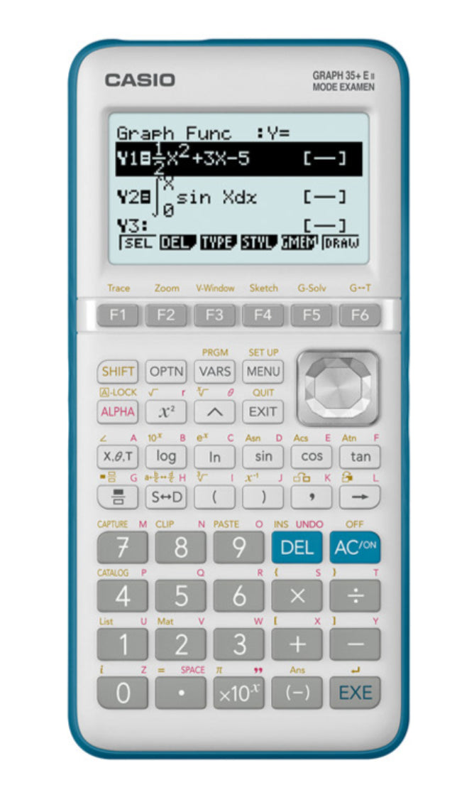 Casio Taschenrechner Graph 35+E II – 8-zeiliges LCD, Python/Prüfungsmodus, Batterie