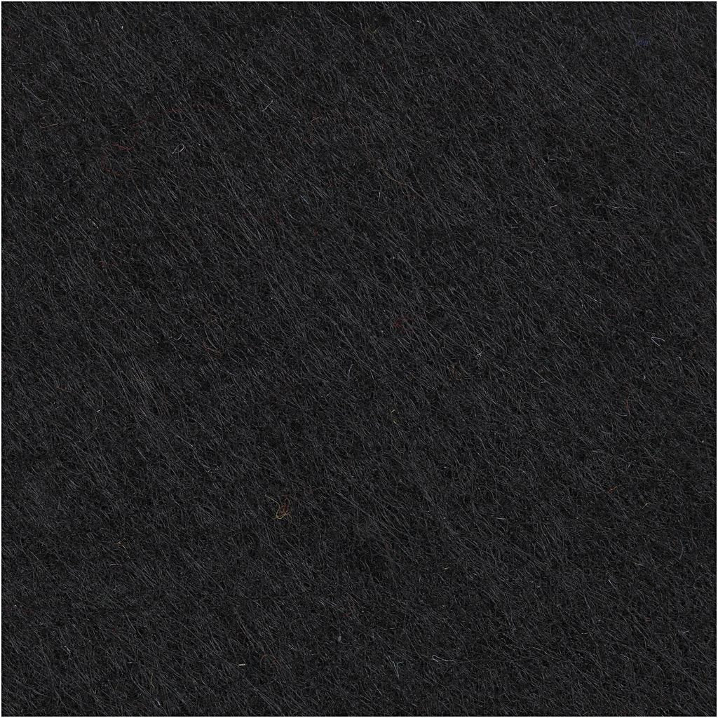 Creativ Company Bastelfilz, Schwarz, 42 × 60 cm, 3 mm, 1 Stk.