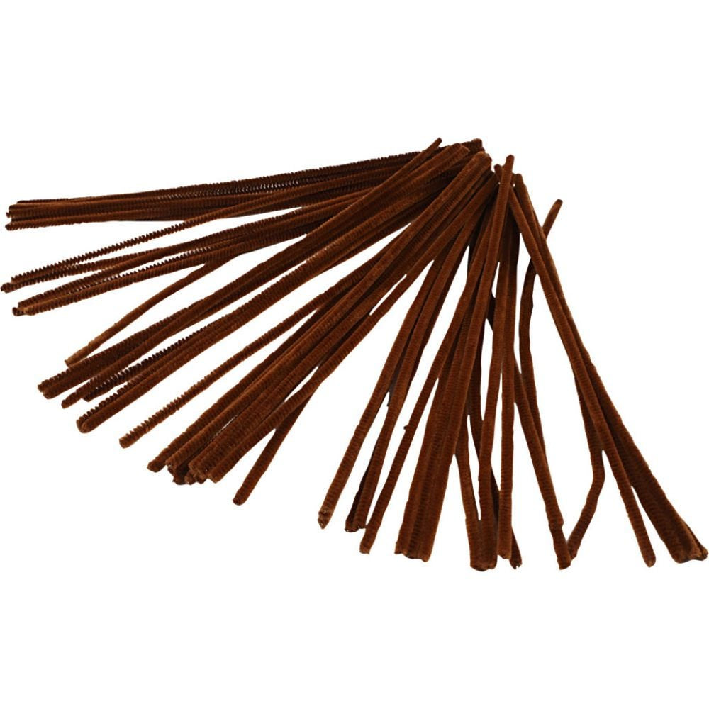 Creativ Company Chenilledraht, Nylon, Braun, Ø 6 mm × 30 cm
