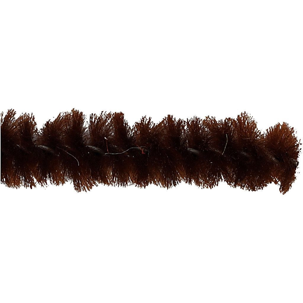 Creativ Company Chenilledraht, Nylon, Braun, Ø 6 mm × 30 cm