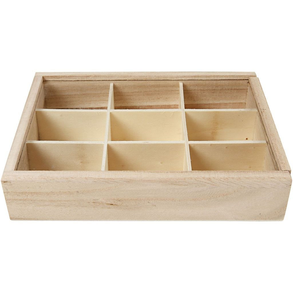 Creativ Company Schubladeneinsatz – Holz – Natur – 130 × 45 × 170 mm