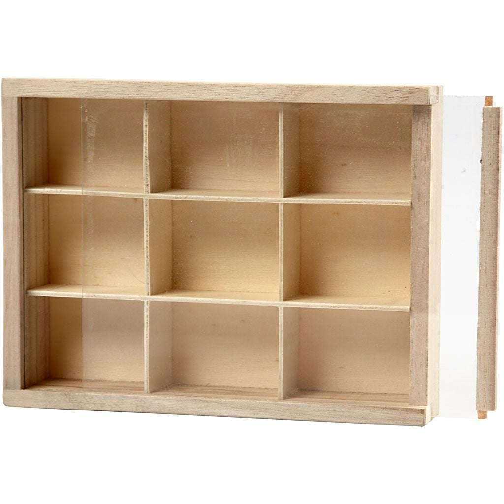 Creativ Company Schubladeneinsatz – Holz – Natur – 130 × 45 × 170 mm