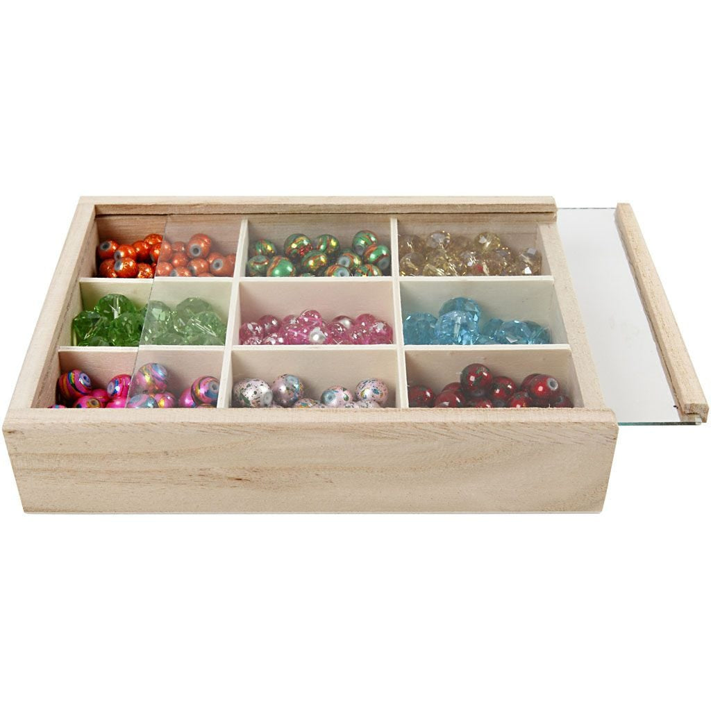 Creativ Company Schubladeneinsatz – Holz – Natur – 130 × 45 × 170 mm
