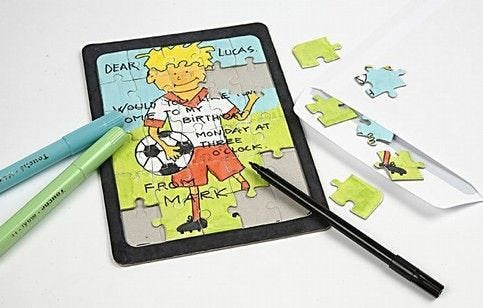 Creativ Company Papp-Puzzle, Weiss, 30 × 21 cm, 30 Stk., Unterwasser