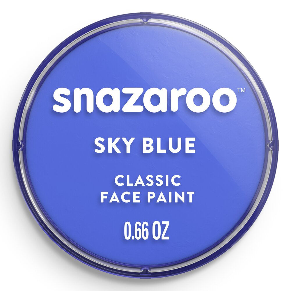Snazaroo Schminkfarbe – für sensible Haut, wasserbasiert – 18 ml – Himmelblau