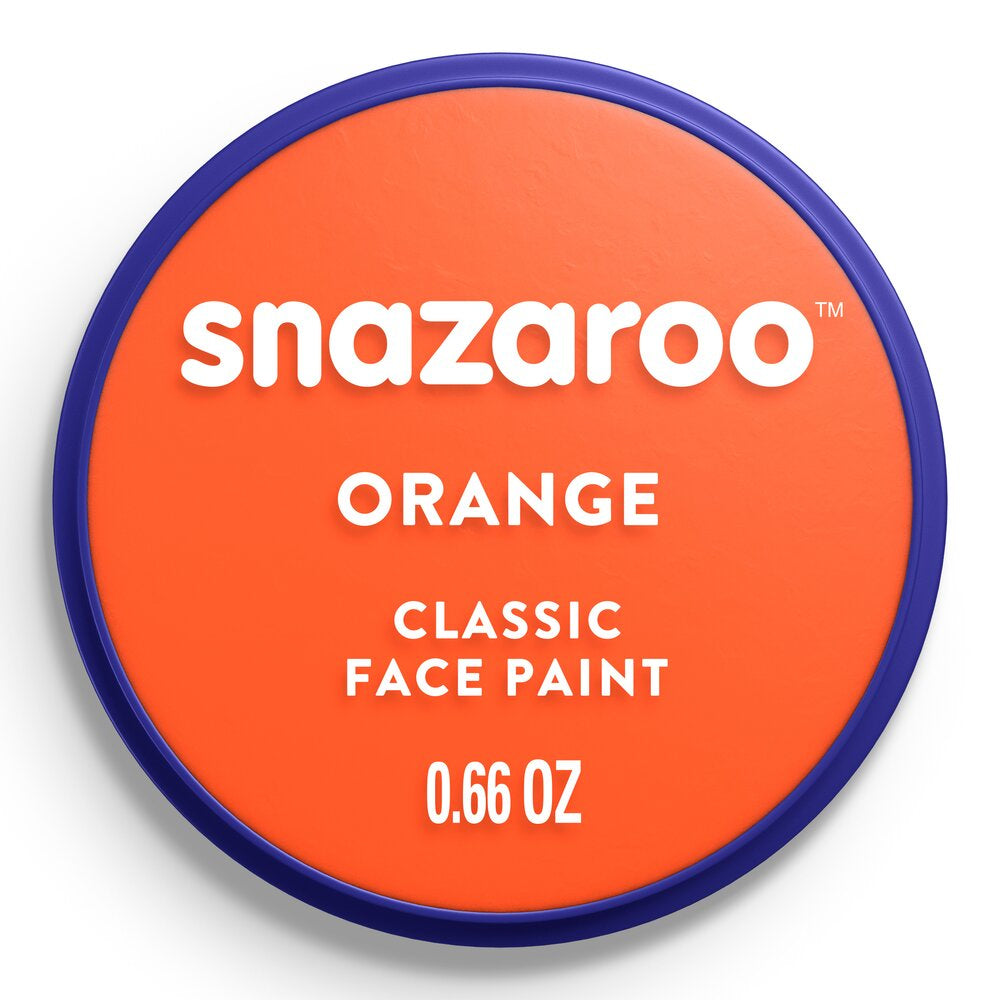 Snazaroo Schminke – Orange – 18 ml – für Gesicht, sensible Haut