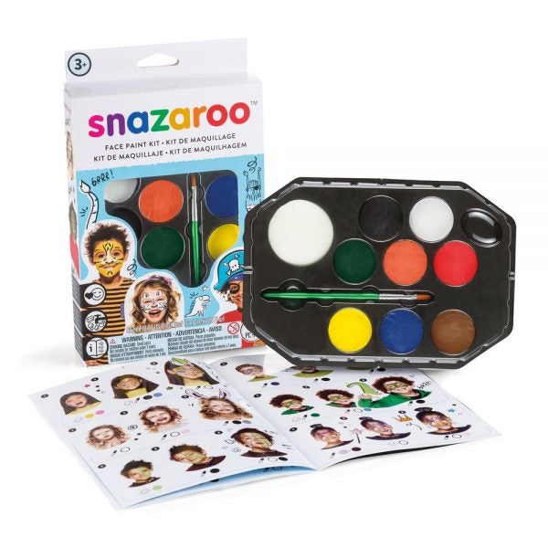 Snazaroo Schminkpalette Jungen – Mehrfarbig – 8 Farben – 8×2 ml – für Gesicht