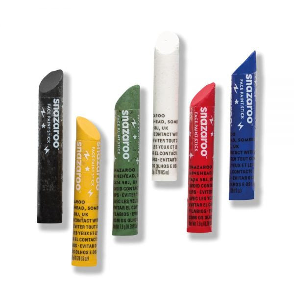 Snazaroo Schminkstifte – für sensible Haut, Farbmix – 6 Stk
