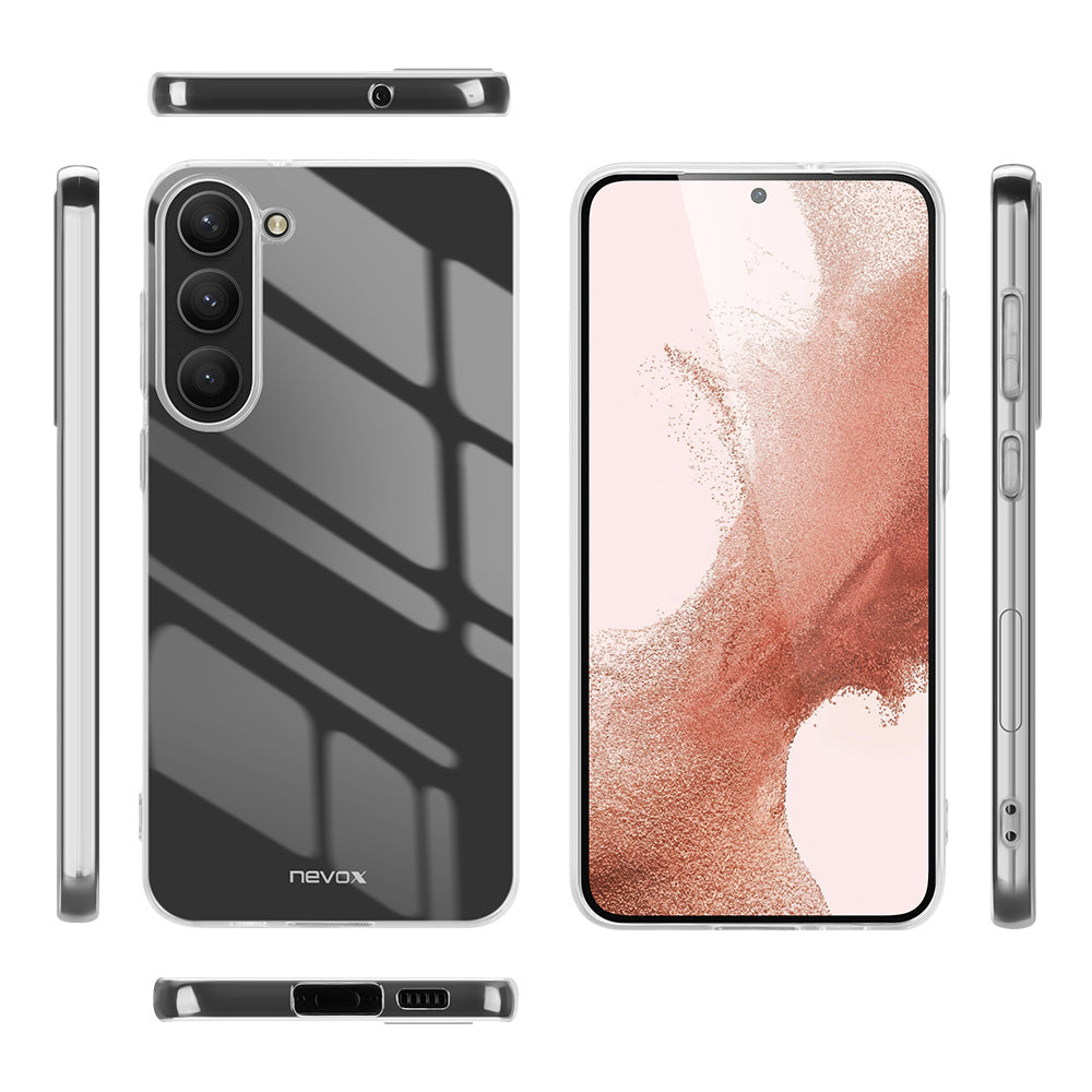 nevox StyleShell Flex – Backcover – für Samsung Galaxy S24 Plus, TPU, Transparent