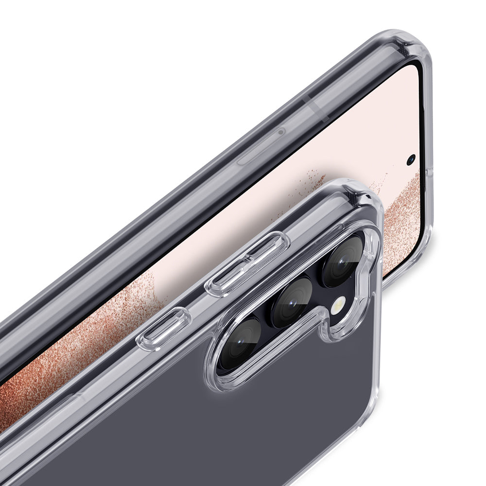 nevox Backcover – für Samsung Galaxy S24 Plus, Transparent, schmutzabweisend, tropfsicher, schockresistent