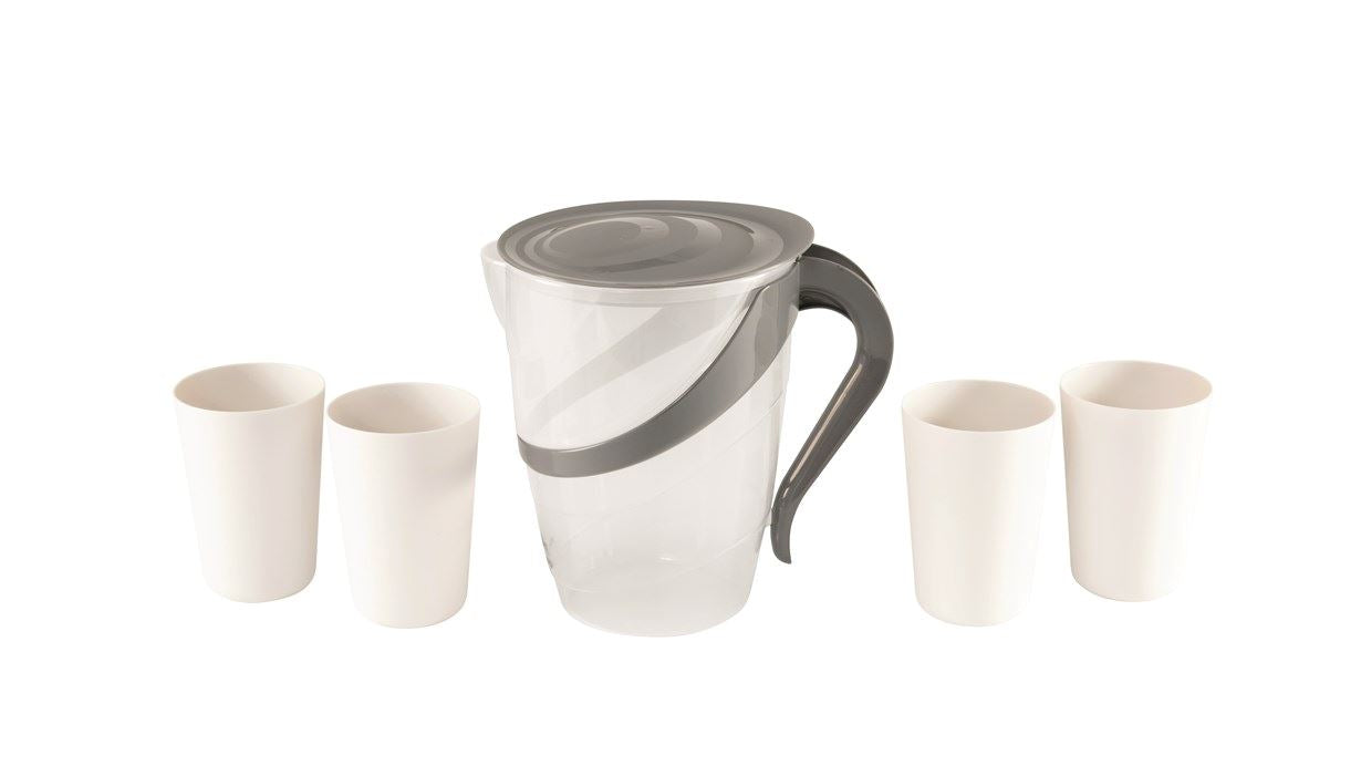 Easy Camp Becher – 2,5 l, Kunststoff, Weiss, mit Deckel