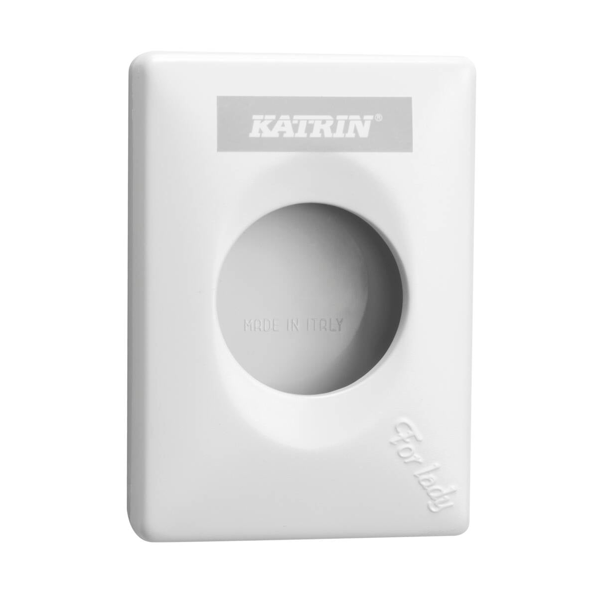 Katrin Hygienebeutelspender – Kunststoff, matt, 9,5 × 13,5 × 2,7 cm, für KATRIN Hygienebeutel Inclusive Refill